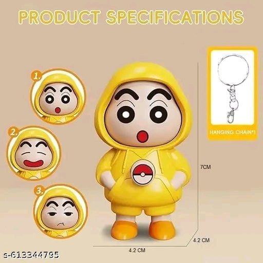 3 in 1 Shinchan Face Changing Keychain